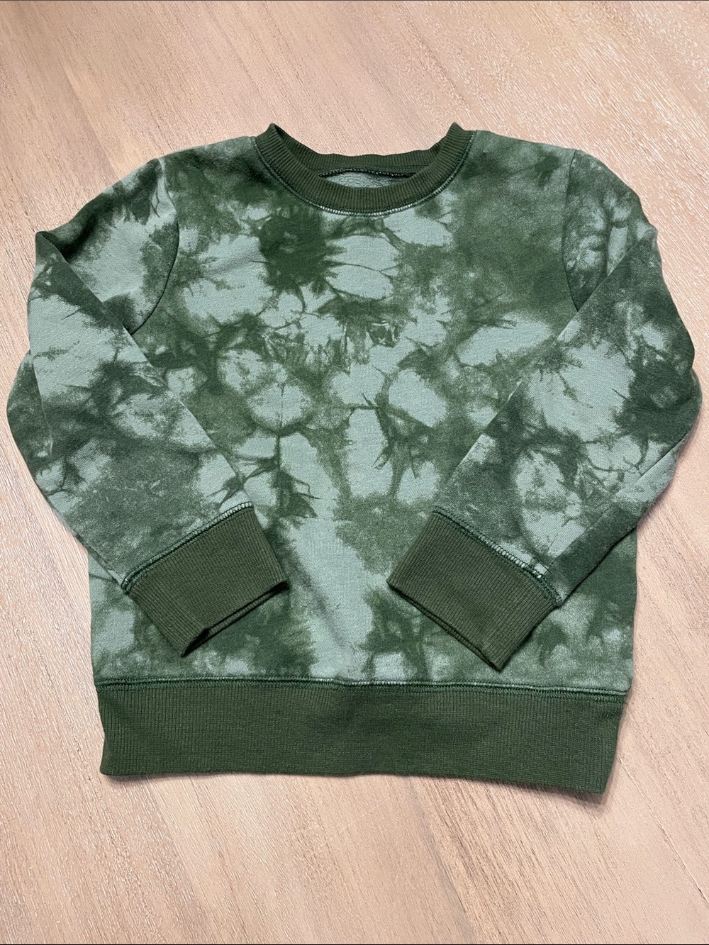 jumping beans Olive Green Tie-Dye Fleece Sweatshirt